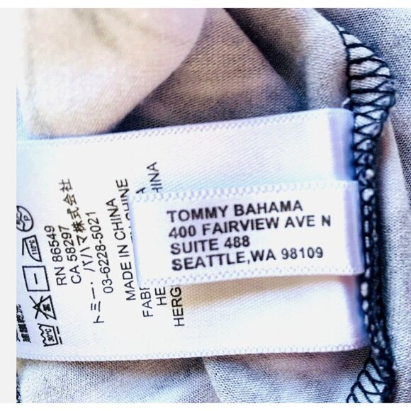 Tommy Bahama Women's Size Large Knit Maxi Dress Sleeveless V-Neck Floral Navy W - Picture 4 of 6